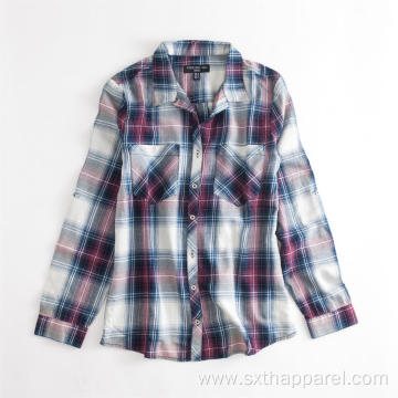 Men's Plaid Spring Autumn Casual Long Sleeve Shirts